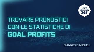 GOAL PROFITS sito per PRONOSTICI e STATISTICHE per SCOMMETTERE [upl. by Nerej]