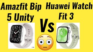 Amazfit Bip 5 Unity Vs Huawei Watch Fit 3 Huawei Watch Fit 3 Vs Amazfit Bip 5 Unity Amazfit Bip 5 [upl. by Adnarem]