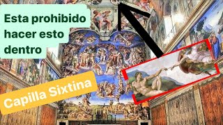 Esto es PROHIBIDO 🚫👮🏼 dentro de la CAPILLA SIXTINA 🤫 Museos Vaticanos segundo mas visitado del mundo [upl. by Julee]