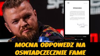 SYLWESTER WARDĘGA OSTRO ODPOWIADA NA OŚWIADCZENIE FAME [upl. by Hobart]