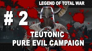 Medieval 2 Pure Evil Teutonic Campaign Part 2 [upl. by Lecia556]