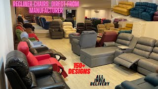 Recliner Chairs for Home at Cheapest Price in Kirti Nagar Furniture Market Delhi Recliner Sofa Store [upl. by Leinad56]