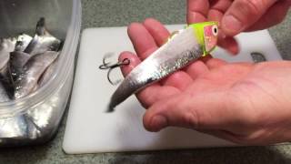 Rigging CutBait Herring for Chinook Salmon on Lake Ontario by ATOMMIK [upl. by Eecats358]