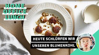 Blumenkohlsuppe mit Käse und Hackbällchen I FOODBOOM [upl. by Reilamag77]