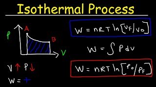 Isothermal process Thermodynamics  Work Heat amp Internal Energy PV Diagrams [upl. by Farant]