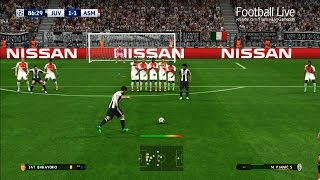 PES 2017  Juventus vs Monaco  Free Kick Goal Pjanic  UEFA Champions League UCL [upl. by Hannus]