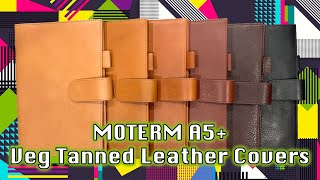 Moterm A5 Vegetable Tanned Leather Planner Covers [upl. by Merola]