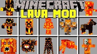 Minecraft LAVA MOBS MOD  SURVIVE THE LAVA DIMENSION FROM SCARY MONSTERS  Modded MiniGame [upl. by Christoffer]