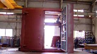 Blast Proof Door AutoManual Swing Double Type [upl. by Ariad513]