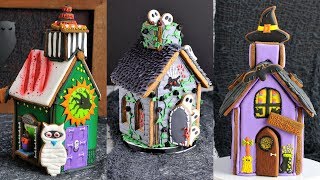 AMAZING HALLOWEEN GINGERBREAD HOUSES Compilation [upl. by Ielarol]