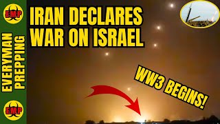 ⚡ALERT Iran Declares War On Israel  180 Missiles Fired At Israel  Iron Dome Fails  WW3 Is Here [upl. by Nims]