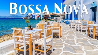 Bossa Nova Jazz  Seaside Cafe Jazz amp Bossa Nova Music with Ocean Wave Sound for Study amp relax [upl. by Wendye664]