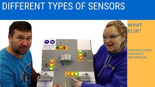 Sensor Types  Inductive Proximity Photoelectric Diffused Photoelectric Reflective Mechanical [upl. by Aihtniroc]