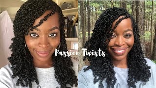 HOW TO Easiest Passion Twists Spring Twists Tutorial [upl. by Amolap]