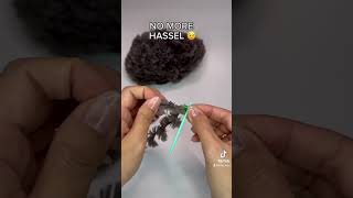 Ever had trouble threading fur or bulky yarn through a needle crochet knitting tips [upl. by Reinaldo880]