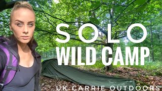 SOLO BIVVY CAMP  WILD CAMPING UK  SNUGPAK BIVVY [upl. by Atiuqrahc]