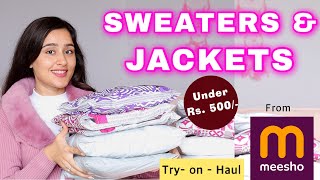 Huge MEESHO Winter Wear Haul ALL UNDER Rs 500   TryonHaul with Honest Reviews [upl. by Cardinal509]