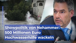 Showpolitik 500 Millionen Euro Hochwasserhilfe wackeln [upl. by Marybelle950]