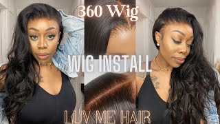 360 Wig Install Wig review amp Style  LuvMe Hair luvmehair wiginstall wigreview [upl. by Arries]