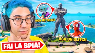 USA UN GLITCH PER VINCERE il NASCONDINO CON LA SPIA nella STATUA DI FONDAZIONE su FORTNITE [upl. by Boulanger707]