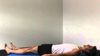 Isometric quadriceps contraction in lying [upl. by Rebmac]