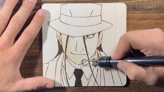 Kimblee pyrography Timelapse [upl. by Aneram]