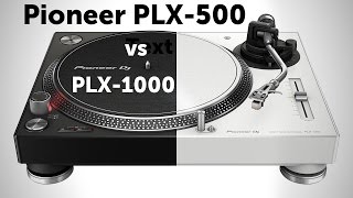 Сравнение проигрывателей винила Pioneer PLX500 и PLX1000 [upl. by Rothberg]