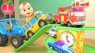 Hichory Dickory dock 🕰🚌  TickTack Sing Along  Nursery Rhymes For Kids [upl. by Lela]