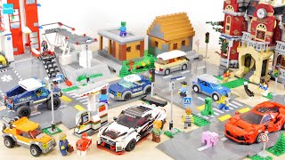 レゴ シティ つながる！ロードプレート 交差点 60304 ／ LEGO City Road Plates Speed Build amp Review [upl. by Nakasuji]