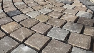 REAL CRAZY Paving amp COBBLE FAN Patio Hardscape [upl. by Keithley]