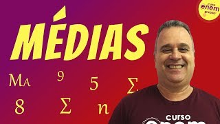 MÉDIAS  Resumo de Matemática para o Enem [upl. by Kary693]