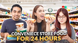 EATING CONVENIENCE STORE FOOD FOR 24HOURS  IVANA ALAWI [upl. by Enirroc504]