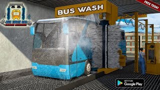 Smart Bus Wash Service Gas Station Parking Games Android Gameplay HD [upl. by Dafna350]