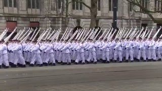 Defilé 350 jaar Korps Mariniers [upl. by Kciregor]