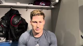 Nathan MacKinnon on what Ross Colton brings to the top line [upl. by Nelan223]