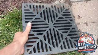 How to unclog underground drains  french drains  Waterjetting [upl. by Hastings]