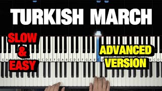 Mozart  Turkish March Rondo Alla Turca  VERY SLOW Piano Tutorial Easy  How To Play Synthesia [upl. by Deerc25]