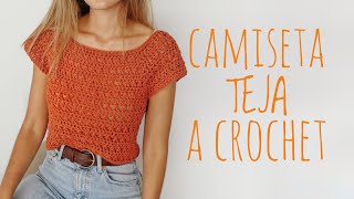 CAMISETA TEJA  Tutorial crochet [upl. by Ihculo]