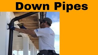 Lindab Rainline Gutter Downpipe Installation [upl. by Torbert]