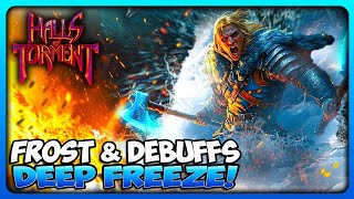 MILLIONS OF DAMAGE IN AOE With Huntsman Frost Debuff Build  Halls of Torment [upl. by Hesler165]