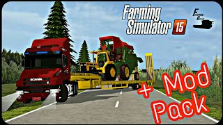 Farming Simulator 15  Troca de maquinários  Mod Pack MP [upl. by Enyt]