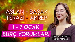 Aslan  Başak  Terazi  Akrep  1  7 Ocak Burç Yorumları  Astroloji Gurusu [upl. by Brooke]