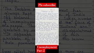 essay part 2of unemploymentessay english englishspeaking video englishlearning paragraph [upl. by Damle]