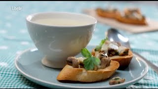 Soepje met brie en champignonbruschetta [upl. by Clarhe805]