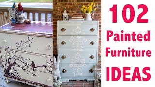 102 Painted Furniture Ideas [upl. by Enylrac]