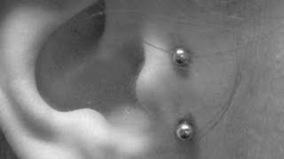 Surface Tragus Piercing what to expect and proper aftercare instructions [upl. by Yhprum]