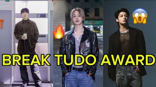 BTS AWARDS🏆BTS members RM Jungkook and Jimin win at the Break Tudo Awards 2024 [upl. by Firahs352]