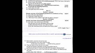 10th English 2nd Mid Term Test 2022 Original Question Paper Tirupattur District [upl. by Candice670]