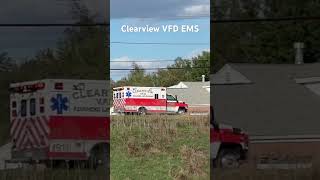 firefighters Clearview WV Volunteer Fire Dept  EMS Ambo [upl. by Assilaj68]