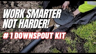 1 DIY Downspout kit Kit 10  Unboxed amp Installed [upl. by Wit525]